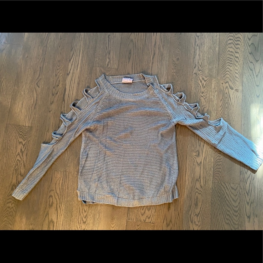 Grey Romeo & Juliet Cut out Sweater